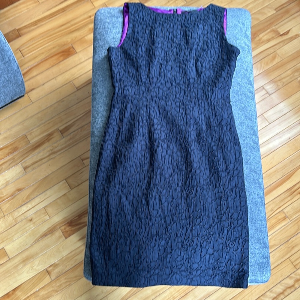 Tahari black textured dress size 12